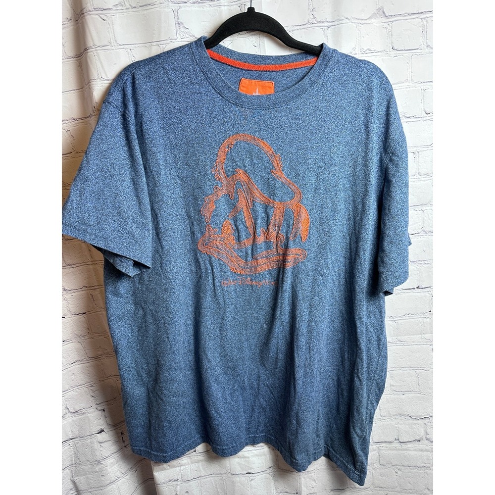 Disney Parks T-Shirt Donald Duck Graphic Tee Short Sleeve Blue XL